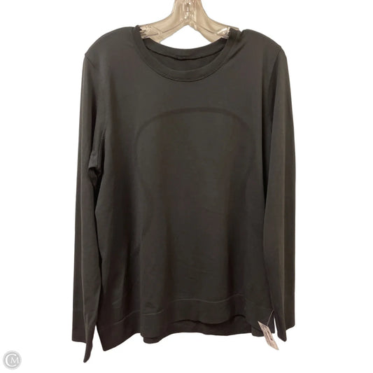 Athletic Top Long Sleeve Crewneck By Lululemon In Black, Size: Xl