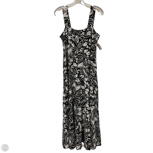 Dress Casual Maxi By Vince Camuto In Black & White, Size: M