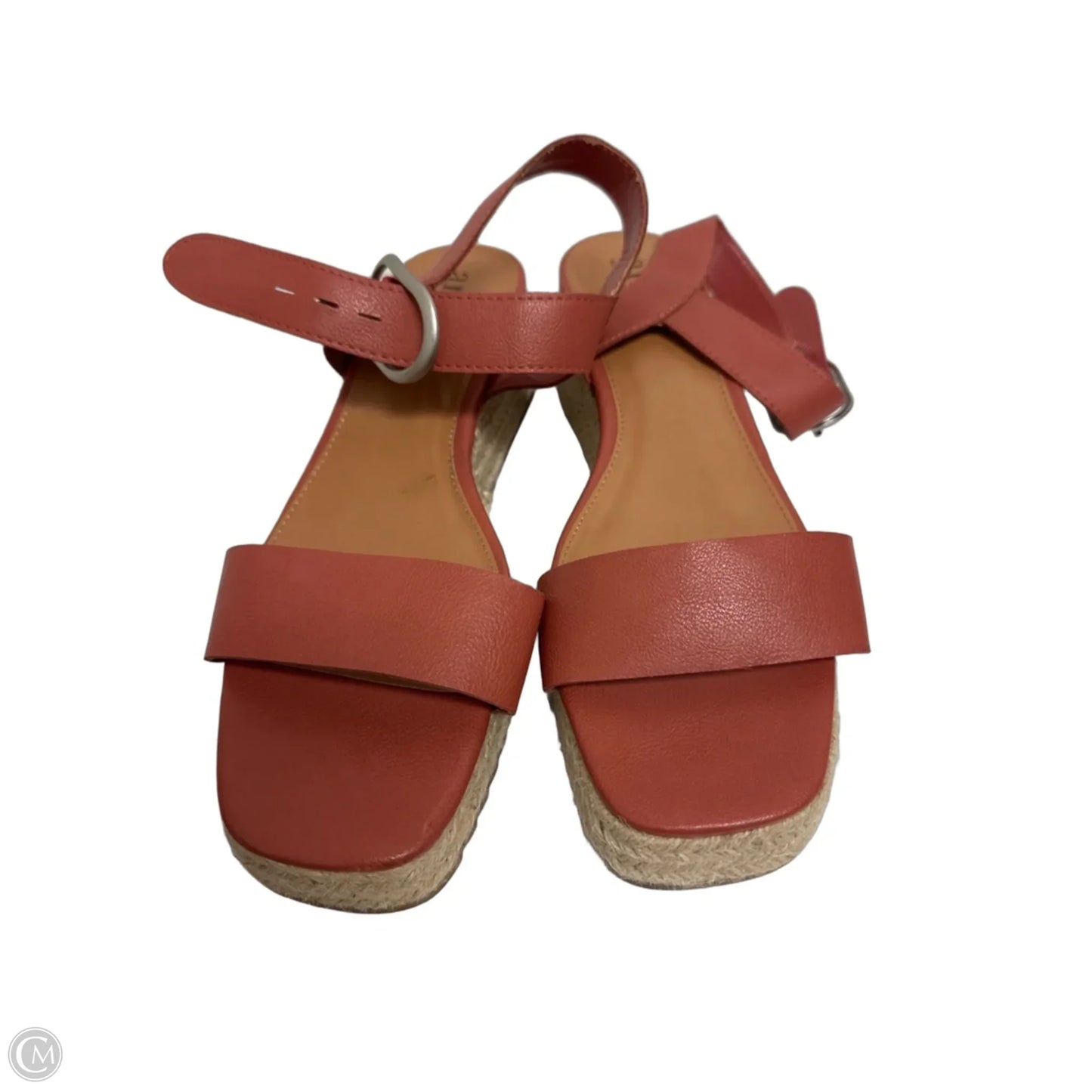 Sandals Heels Wedge By Ana In Pink, Size: 10