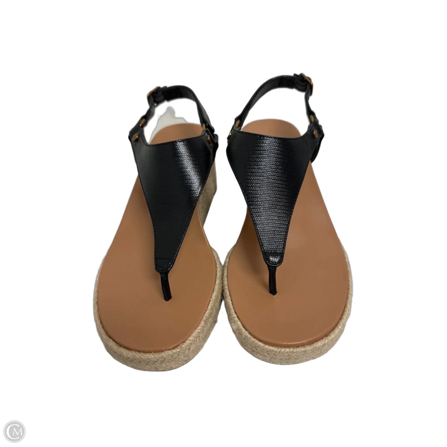 Sandals Heels Wedge By Vionic In Black, Size: 8