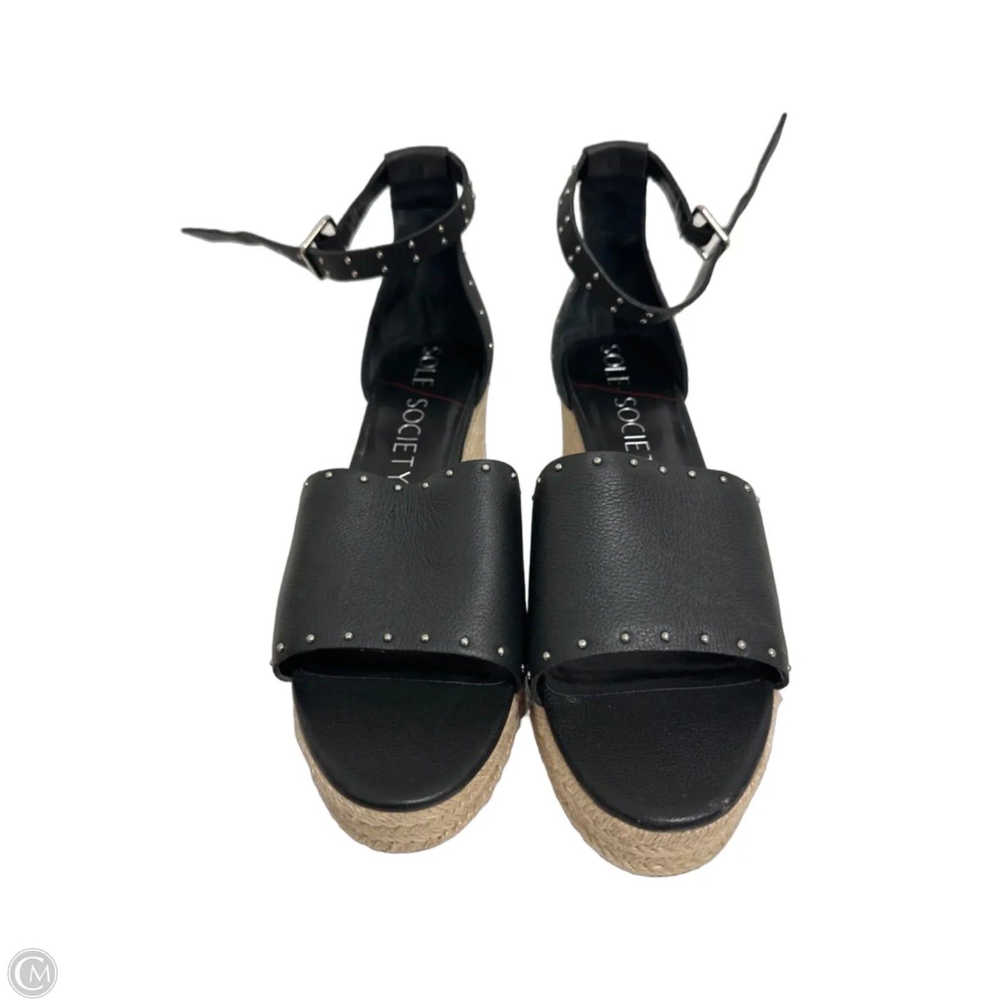 Sandals Heels Wedge By Sole Society In Black, Size: 10