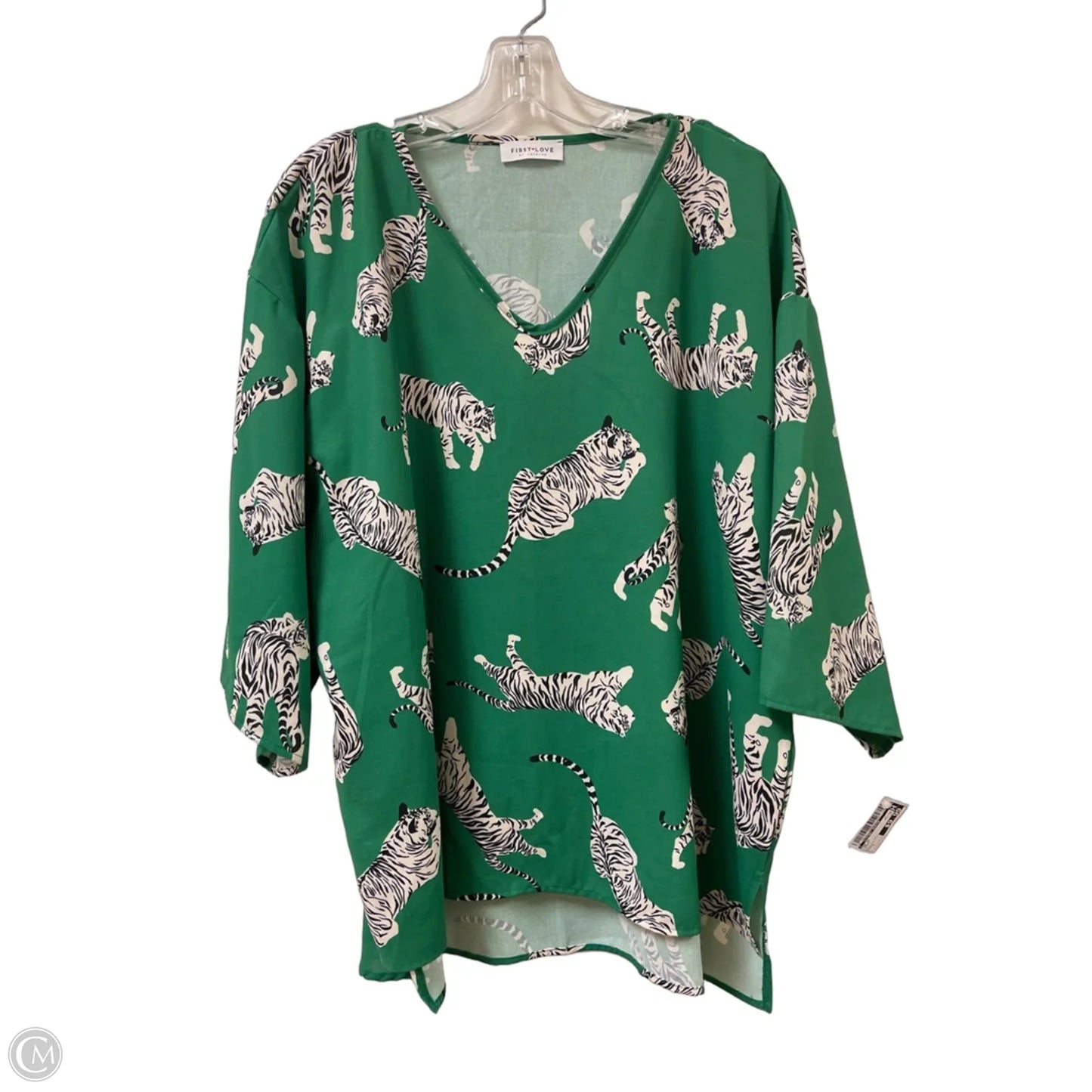 Top Short Sleeve By Clothes Mentor In Green, Size: L