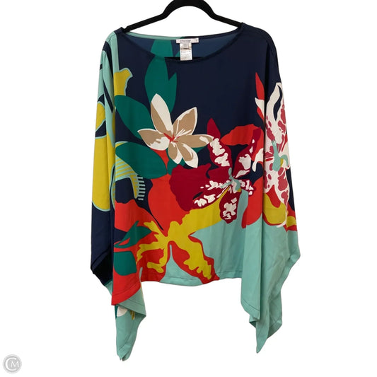 Top Short Sleeve By Chicos In Multi-colored, Size: Xl