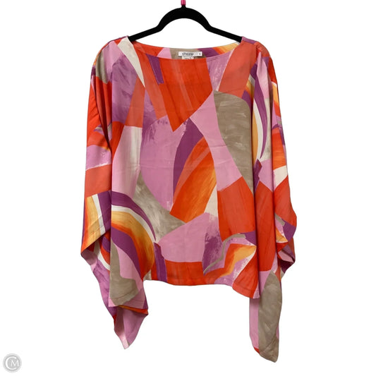 Top Short Sleeve By Chicos In Multi-colored, Size: Xl