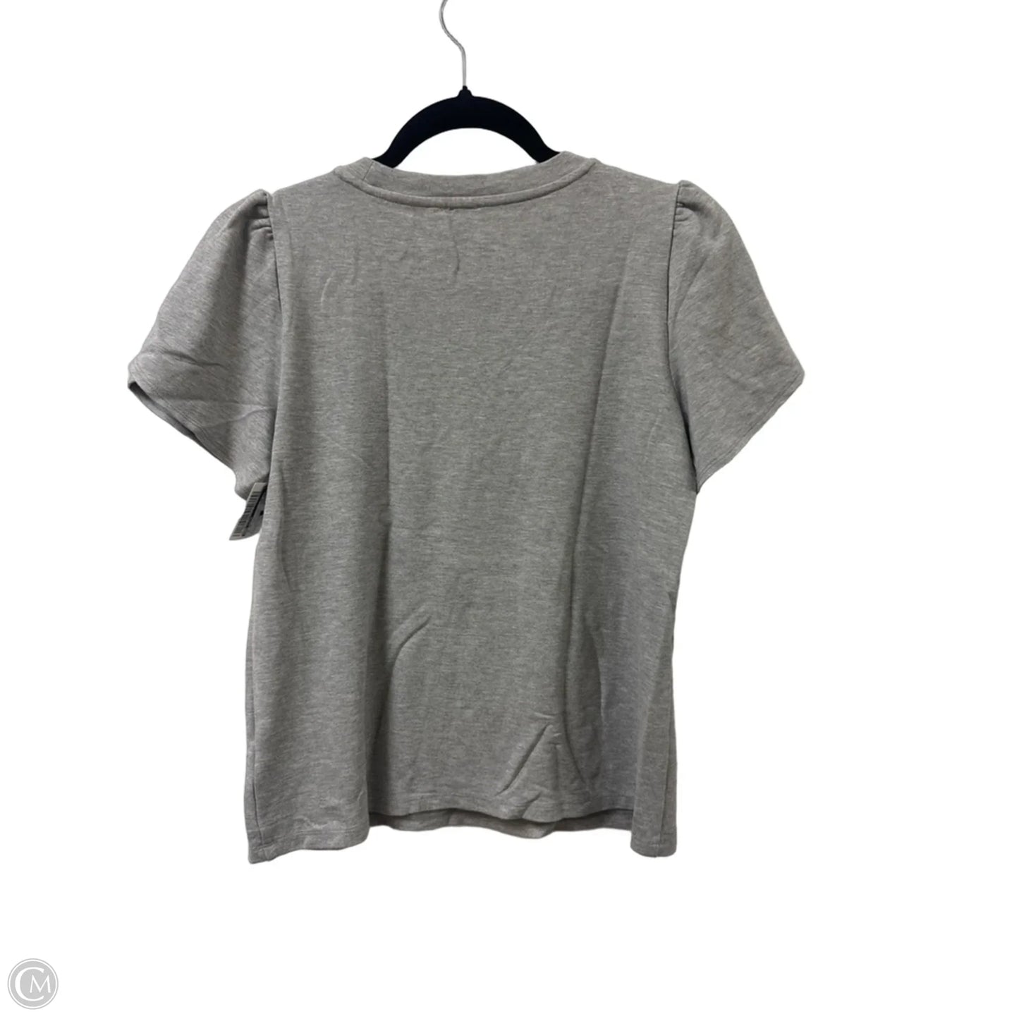 Top Short Sleeve By Anne Klein In Grey, Size: S