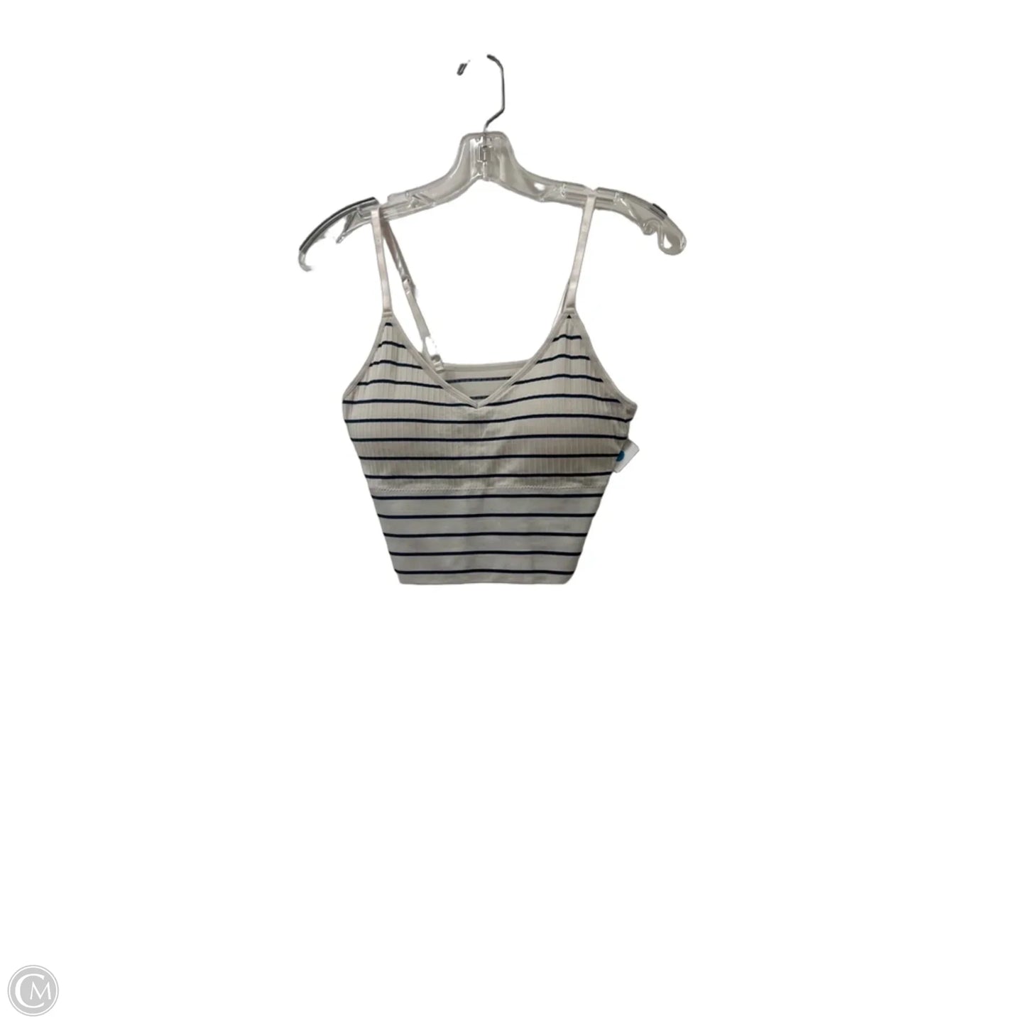 Athletic Bra By Nautica In Striped Pattern, Size: L