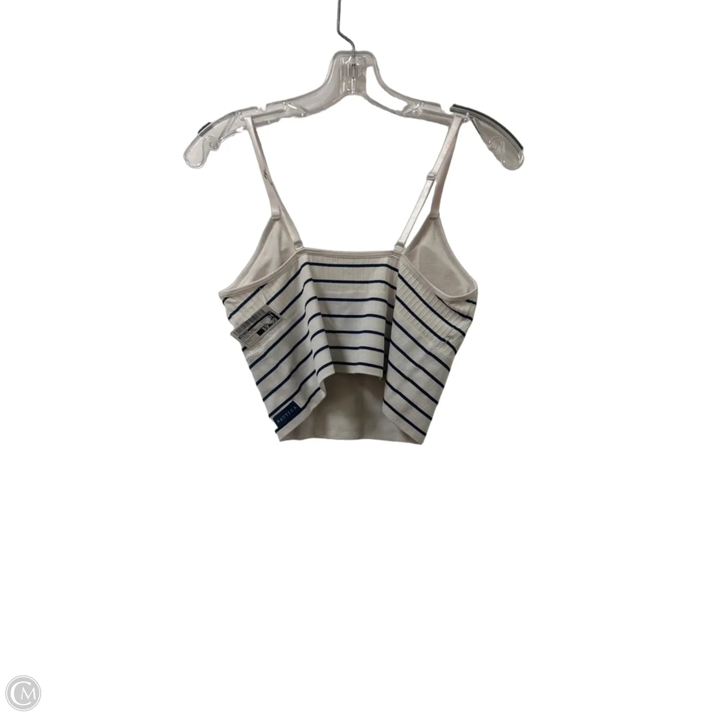 Athletic Bra By Nautica In Striped Pattern, Size: L