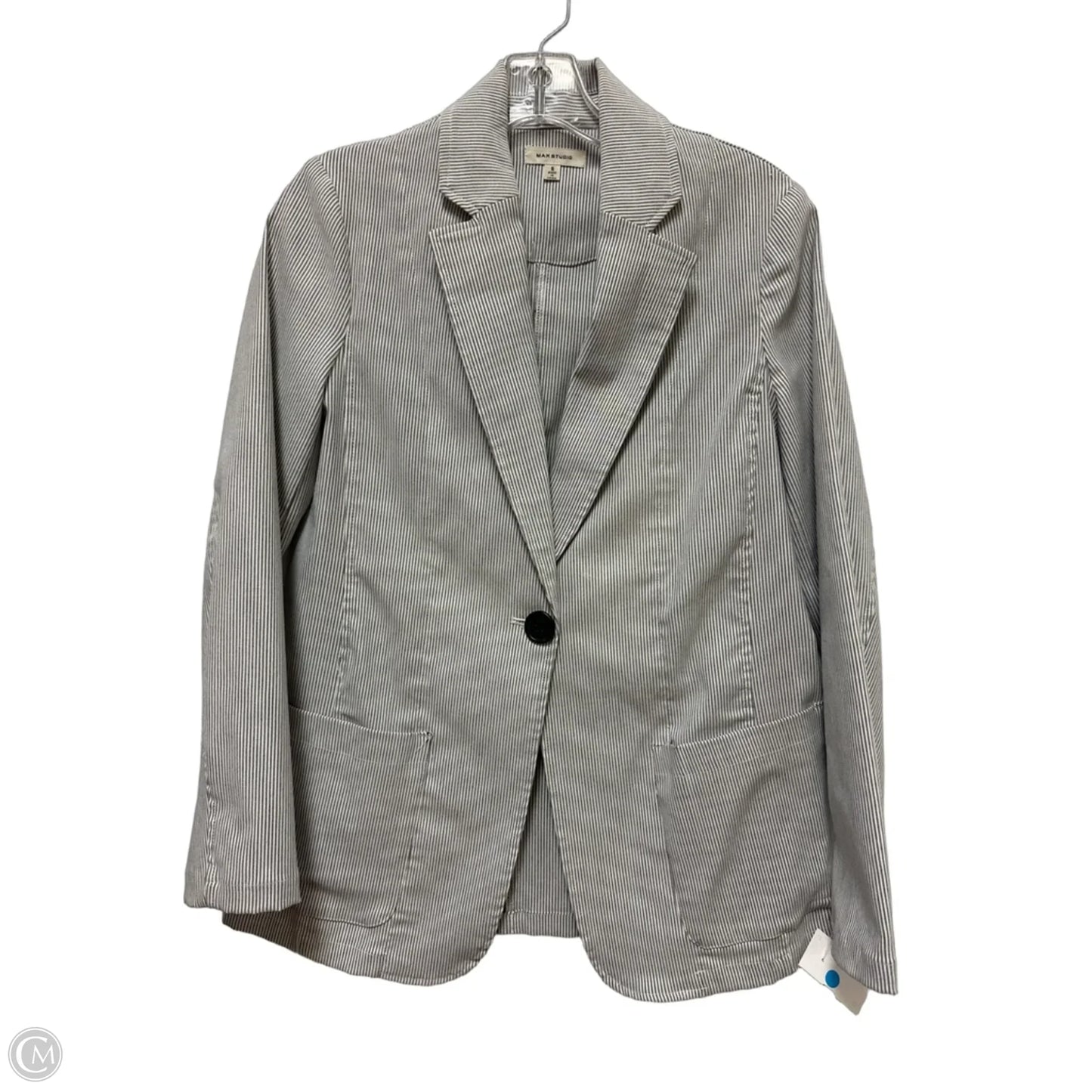 Blazer By Max Studio In Striped Pattern, Size: S