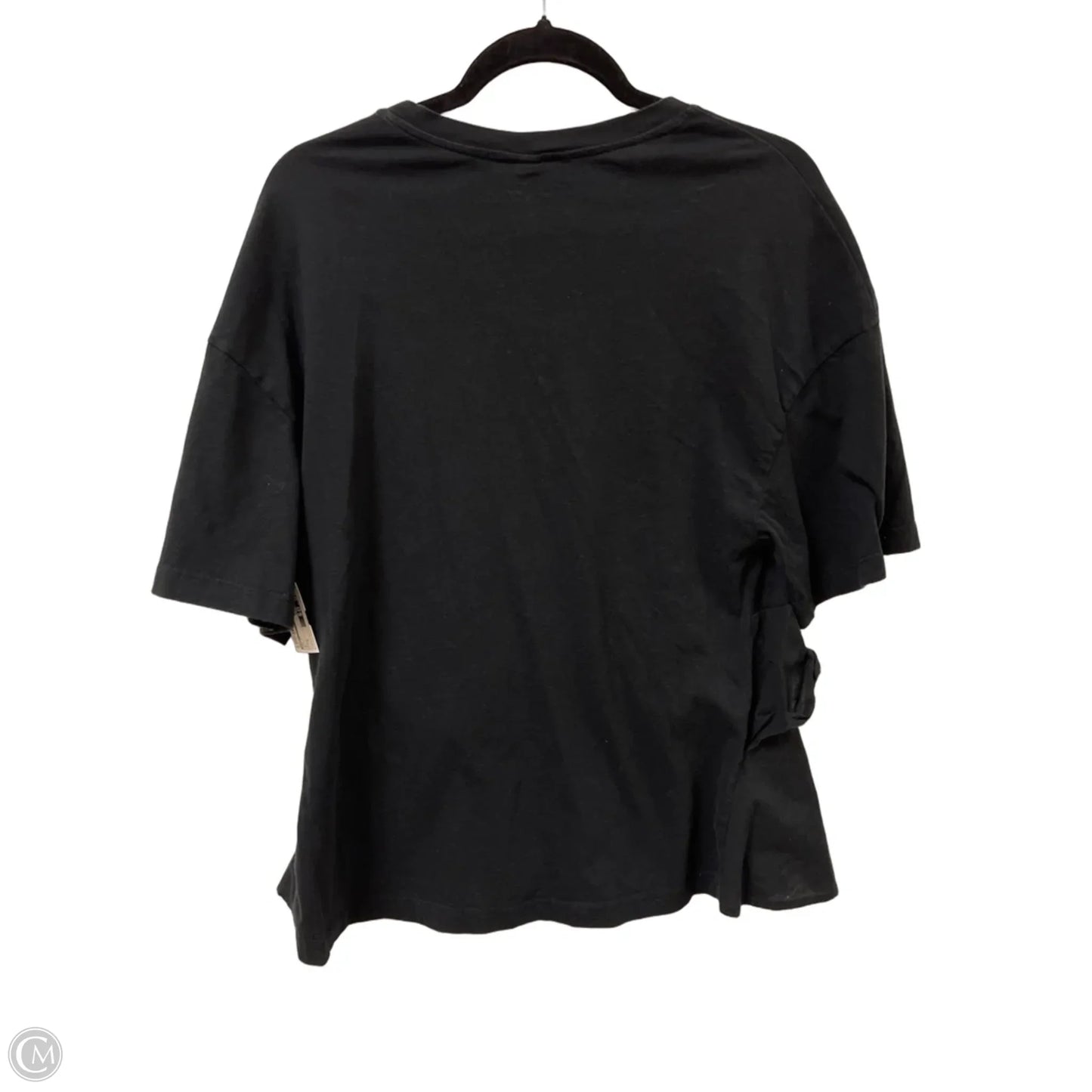Top Short Sleeve By H&m In Black, Size: S