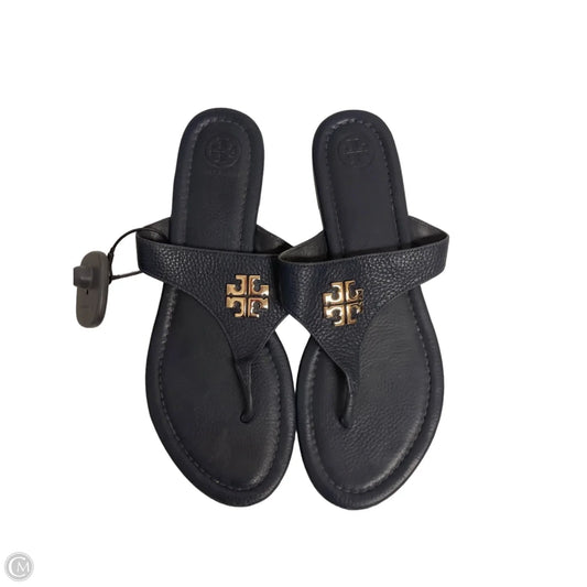 Sandals Designer By Tory Burch In Navy, Size: 9.5