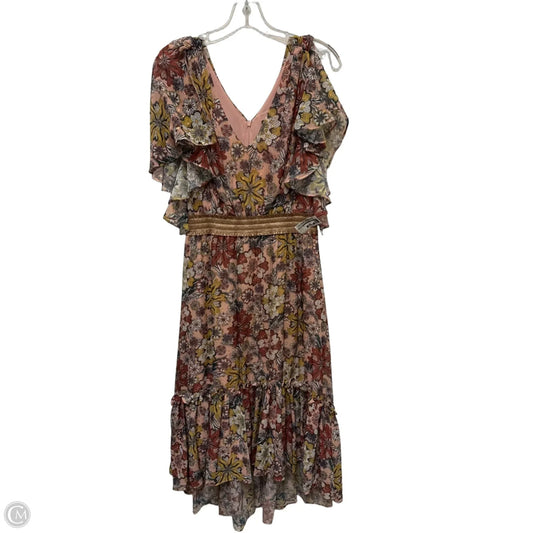 Dress Party Midi By Taylor In Floral Print, Size: M