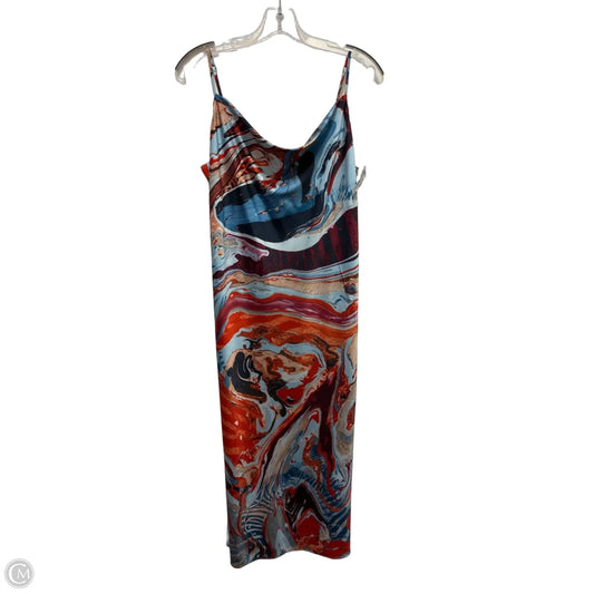Dress Casual Midi By Skies Are Blue In Blue, Size: L