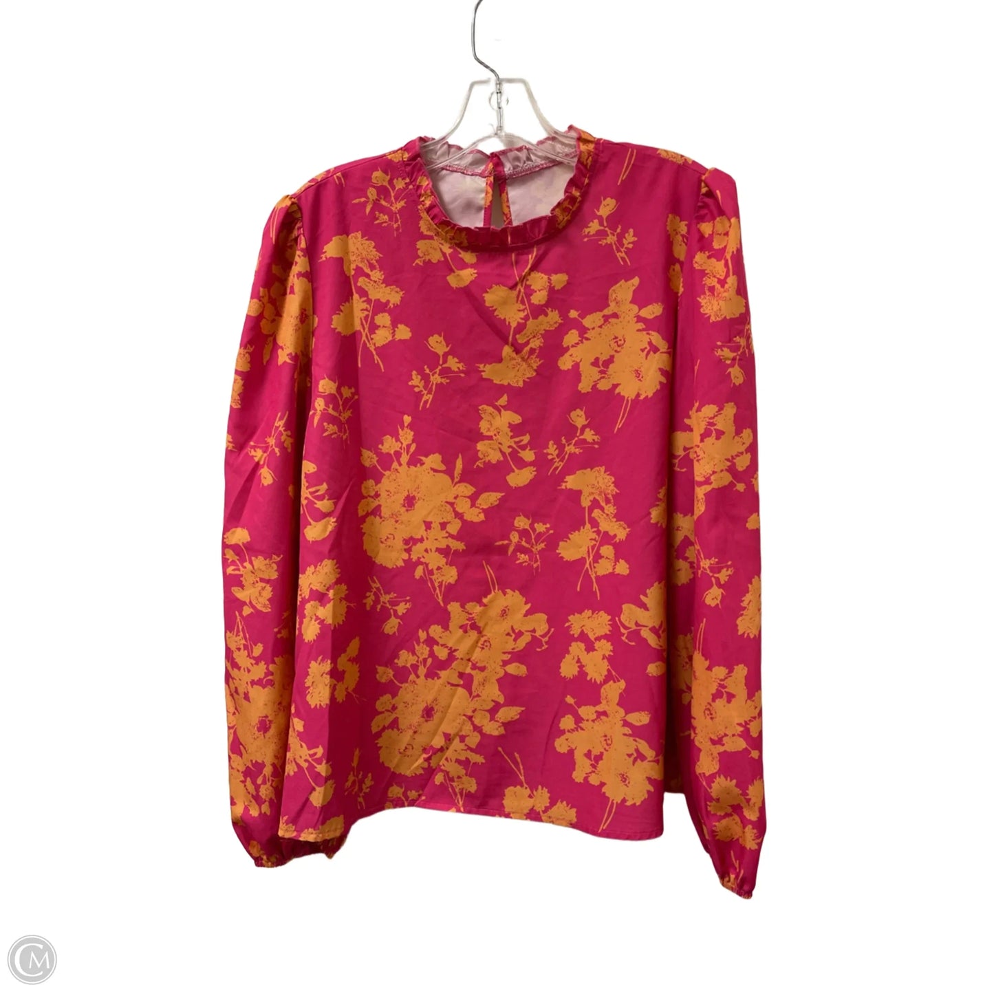 Top Long Sleeve By Shein In Pink, Size: Xl