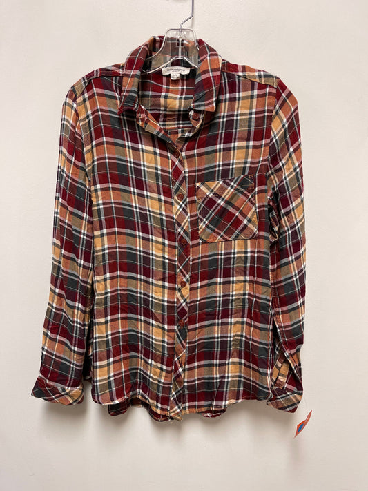 Blouse Long Sleeve By Beachlunchlounge In Red, Size: S