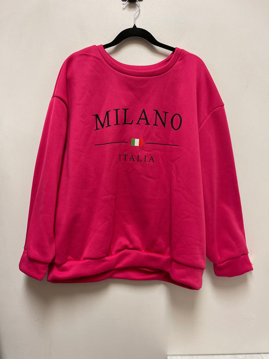 Sweater By Shein In Pink, Size: 3x