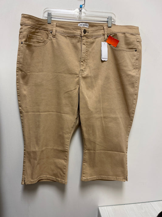 Jeans Cropped By Lane Bryant In Tan, Size: 26