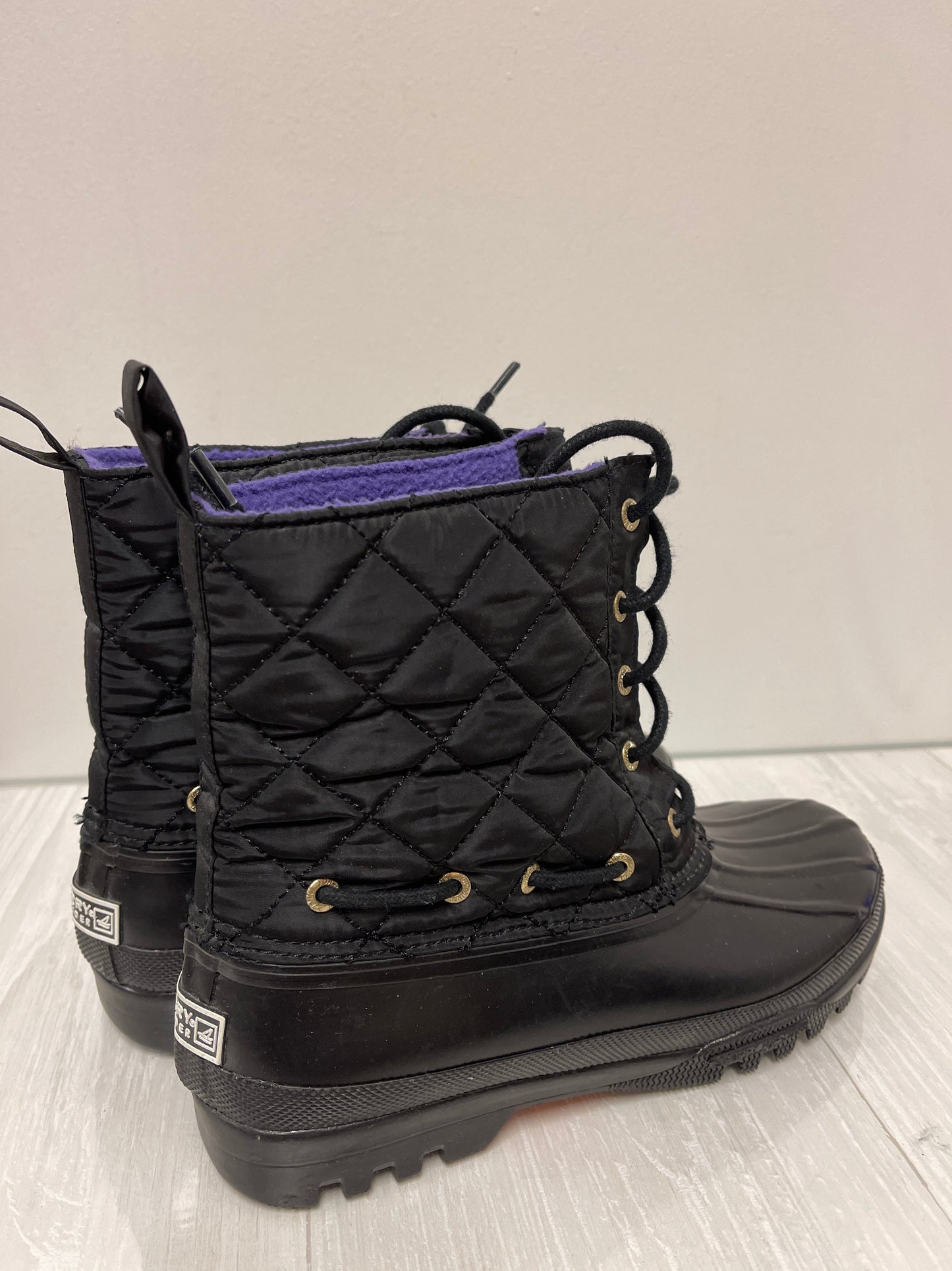Boots Rain By Sperry In Black, Size: 7