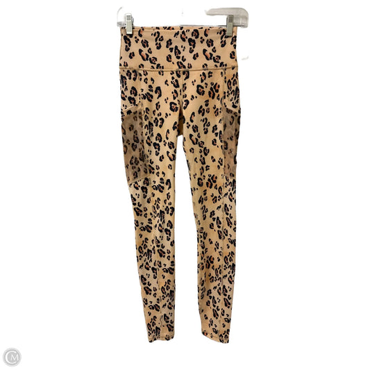 Athletic Leggings By Fabletics In Animal Print, Size: Xs