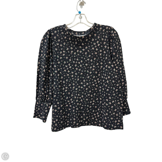 Top Long Sleeve By Loft In Floral Print, Size: L