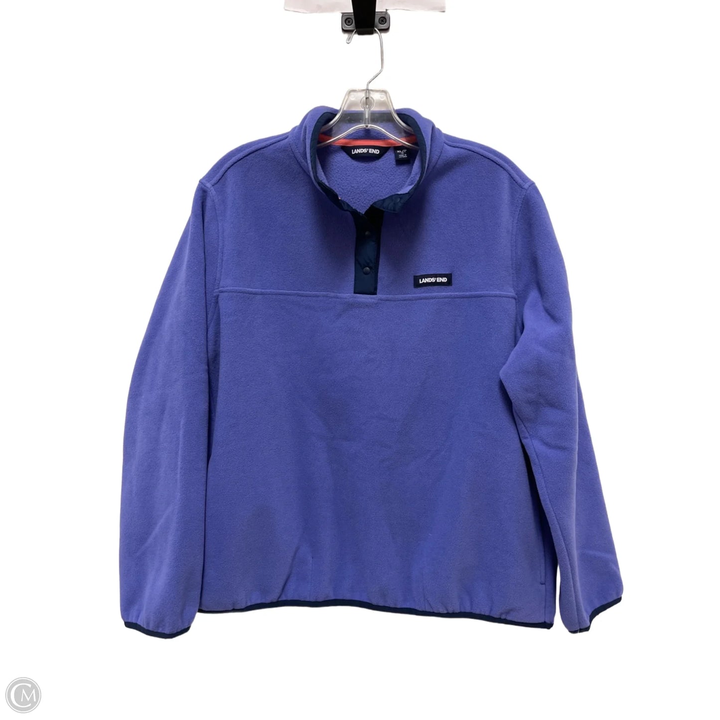 Sweatshirt Collar By Lands End In Purple, Size: Xl