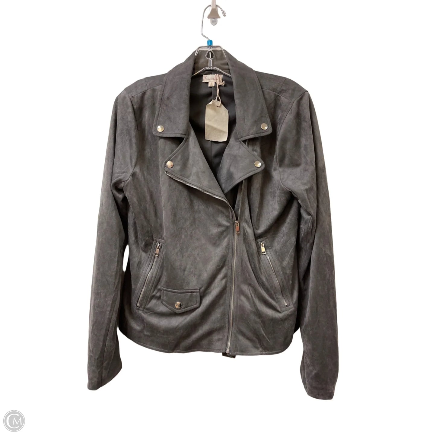 Jacket Other By Hem & Thread In Grey, Size: M