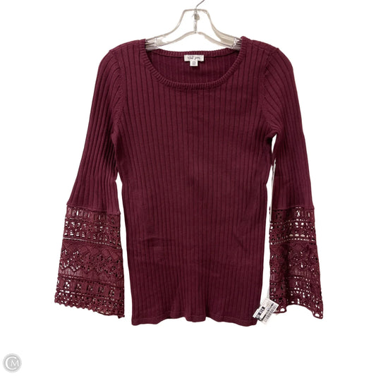 Top Long Sleeve By Clothes Mentor In Red, Size: S