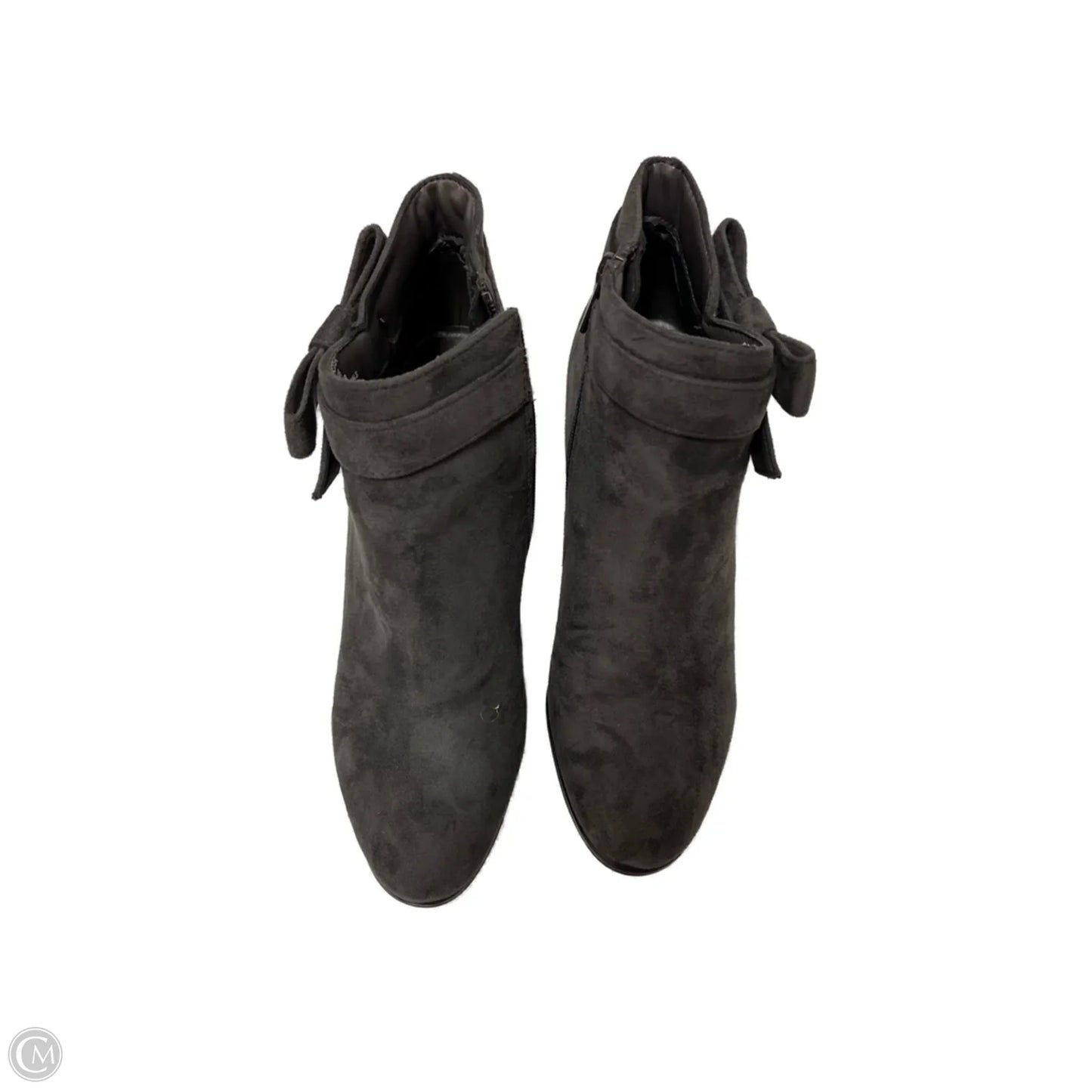 Boots Ankle Heels By Impo In Grey, Size: 9