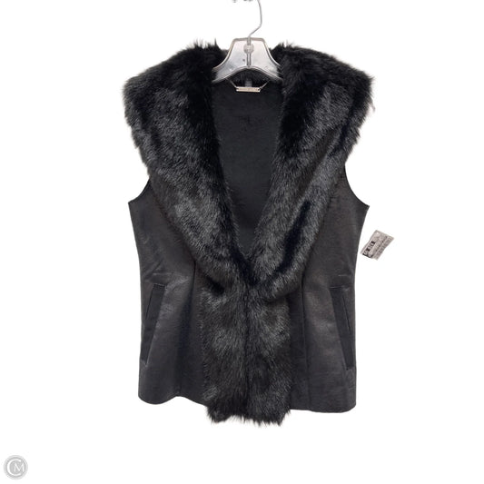 Vest Faux Fur & Sherpa By White House Black Market In Black, Size: Xs