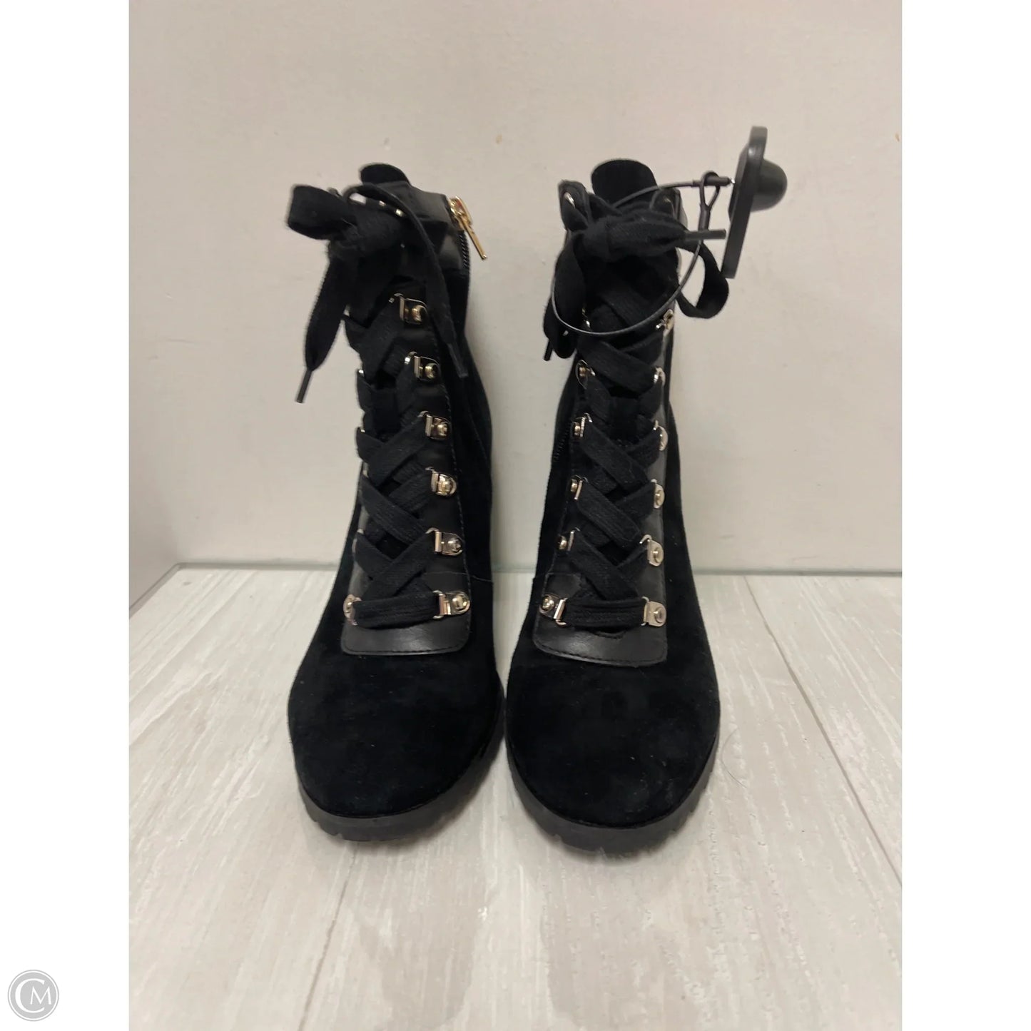 Boots Ankle Heels By Vince Camuto In Black, Size: 6.5