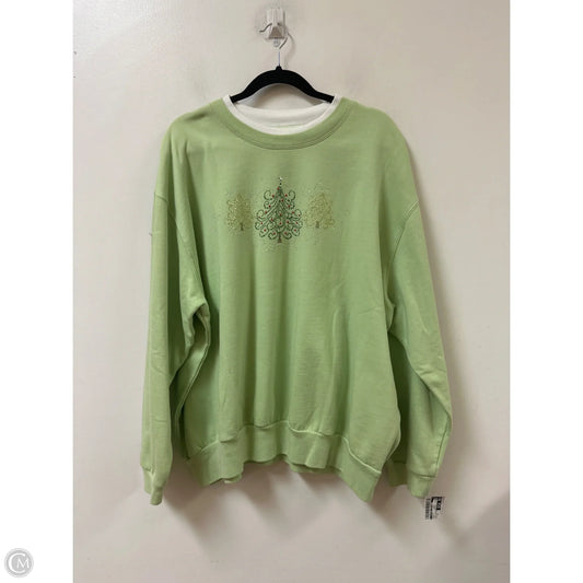 Sweater By Clothes Mentor In Green, Size: 3x