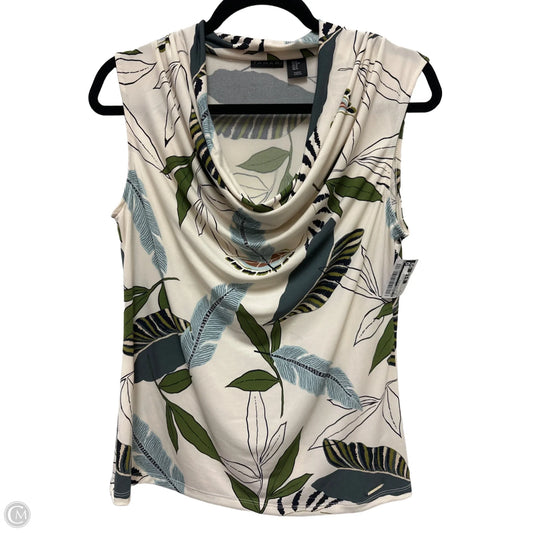 Top Sleeveless By T Tahari In Cream, Size: M