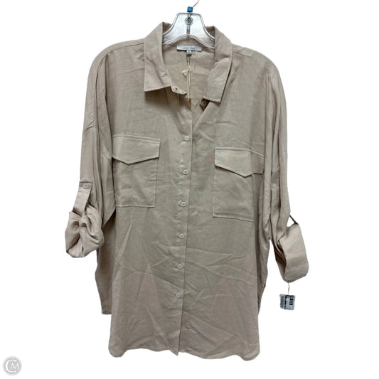Tunic Long Sleeve By Love Tree In Cream, Size: M