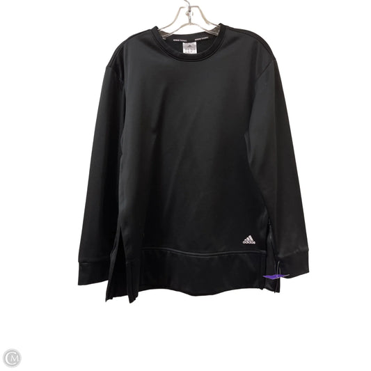 Athletic Sweatshirt Crewneck By Adidas In Black, Size: L