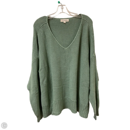 Sweater By Lucky Brand In Green, Size: 3x
