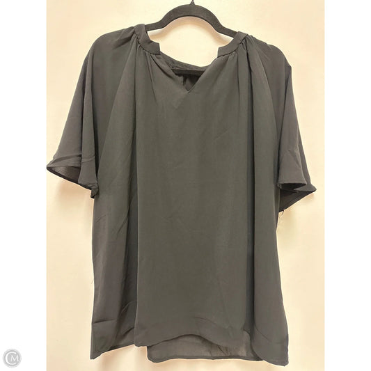 Top Long Sleeve By Clothes Mentor In Black, Size: 1x