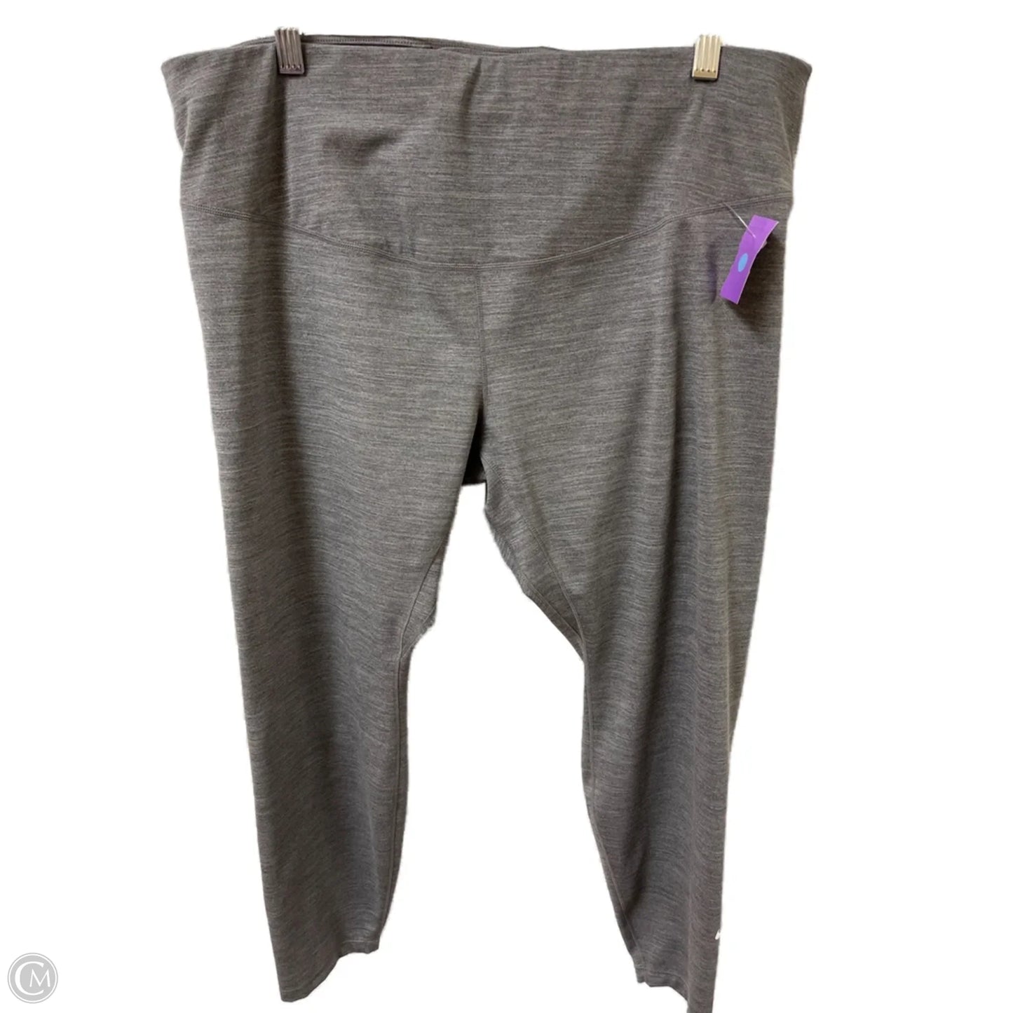 Athletic Leggings By Nike Apparel In Grey, Size: 2x
