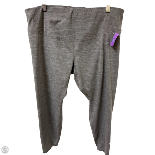 Athletic Leggings By Nike Apparel In Grey, Size: 2x