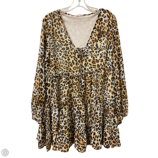 Dress Casual Short By Altard State In Animal Print, Size: L