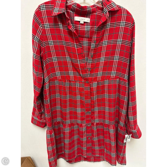 Dress Casual Short By Loft In Red, Size: S
