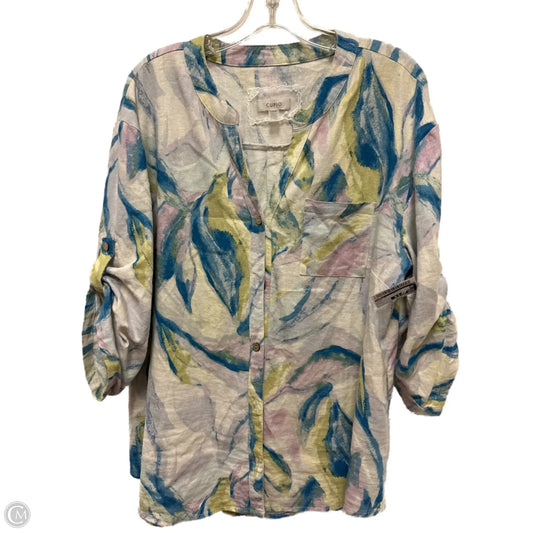 Tunic Long Sleeve By Cupio In Blue, Size: L