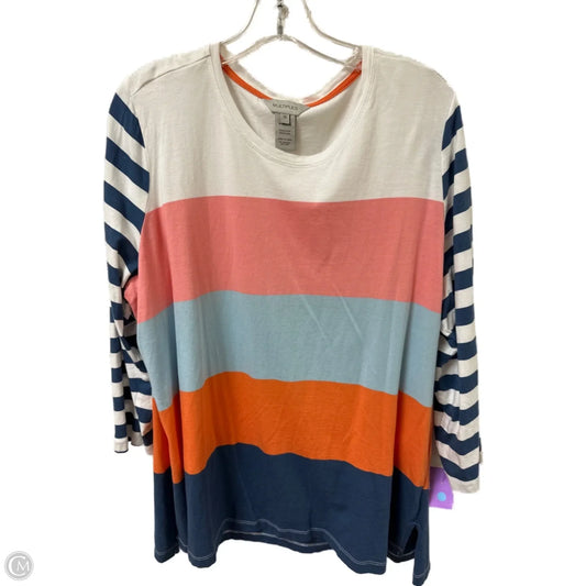 Top Long Sleeve By Multiples In Multi-colored, Size: 1x