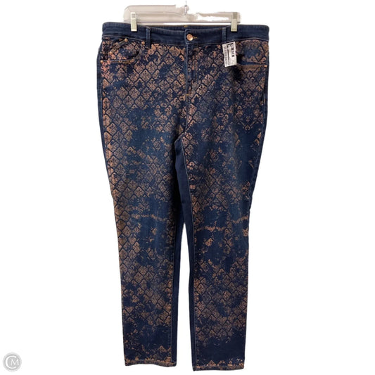 Jeans Skinny By Chicos In Blue Denim, Size: 16