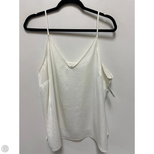 Top Sleeveless By A New Day In Cream, Size: Xl