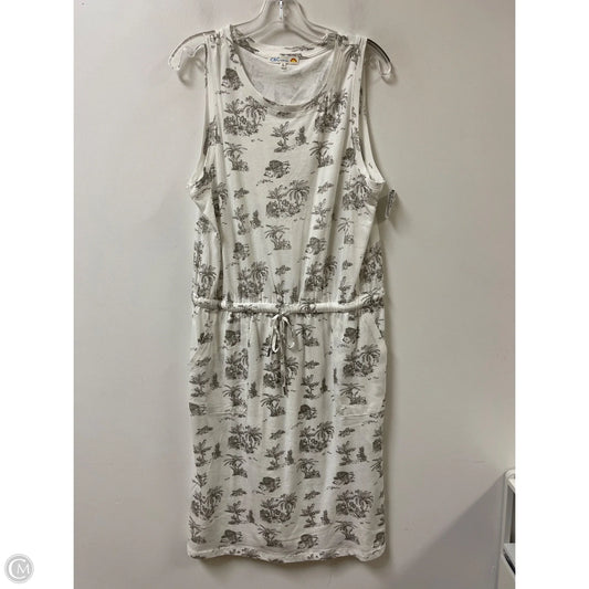 Dress Casual Midi By C And C In Green, Size: L