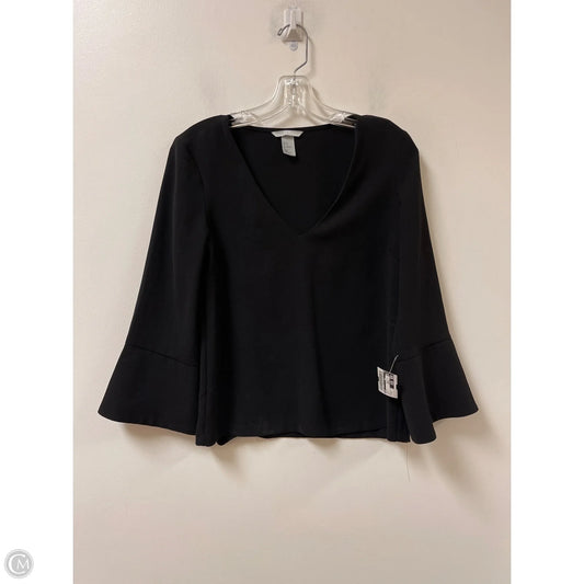 Top Long Sleeve By H&m In Black, Size: Xs