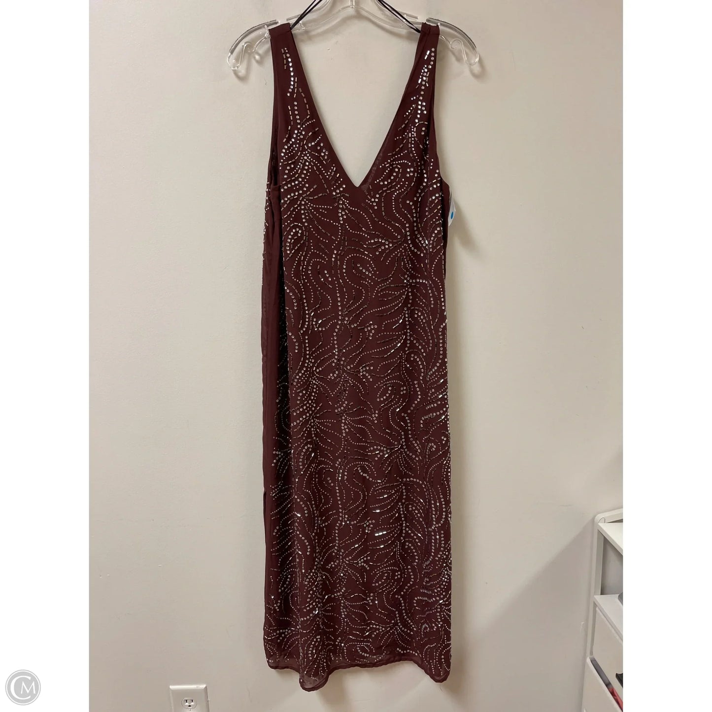 Dress Party Long By H&m In Brown, Size: Xs