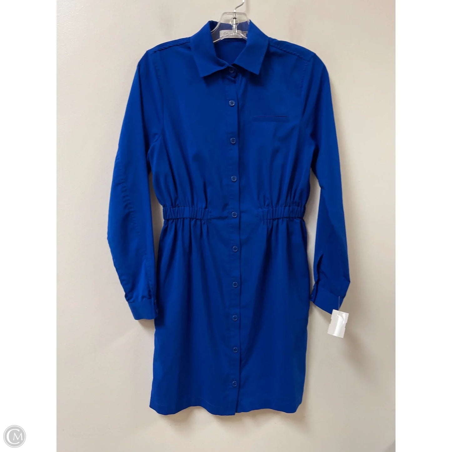 Dress Casual Short By Calvin Klein In Blue, Size: S