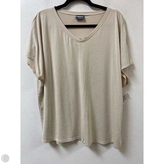 Athletic Top Short Sleeve By 32 Degrees In Cream, Size: 1x