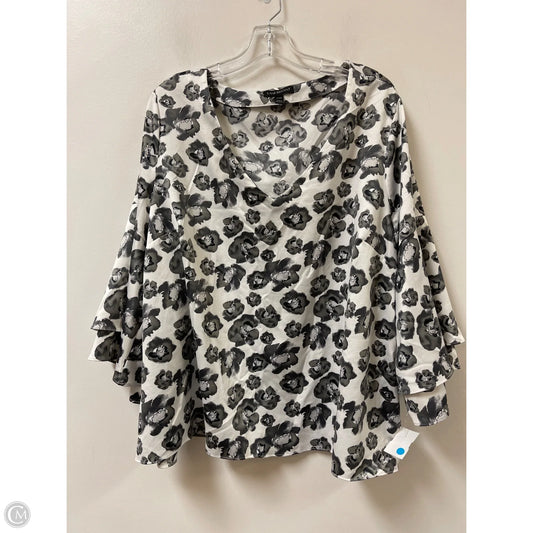 Top Long Sleeve By Lane Bryant In Floral Print, Size: 3x