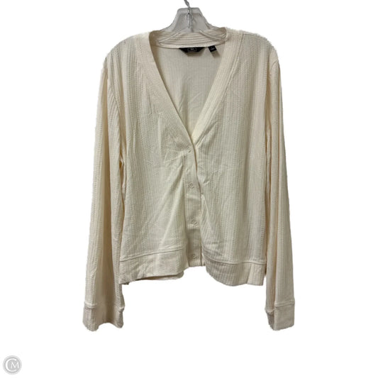 Sweater Cardigan By G By Giuliana In Cream, Size: L